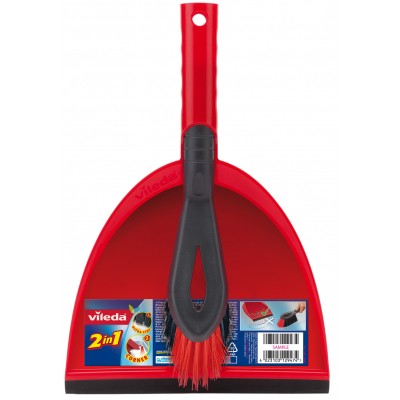 Комплект для уборки Vileda Dustpan 2 в 1 Совок с короткой ручкой и щеткой (4023103172326) Киев - изображение 1