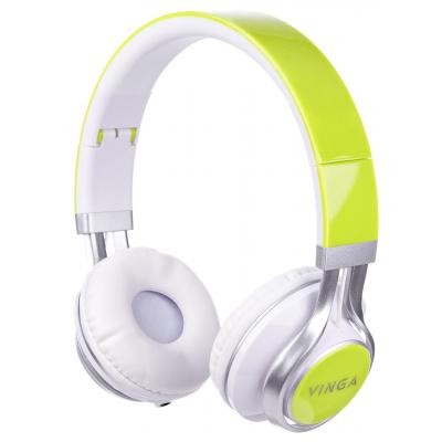 Наушники Vinga HSM040 White/Green (HSM040WG) Киев - изображение 1