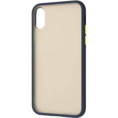 Чехол для моб. телефона Gelius Bumper Mat Case for iPhone X/XS Blue (00000080164) Киев - изображение 1