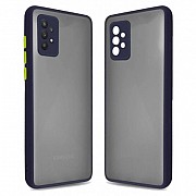 Чехол для моб. телефона MakeFuture Samsung M52 Frame (Matte PC+TPU) Blue (MCMF-SM52BL) Киев