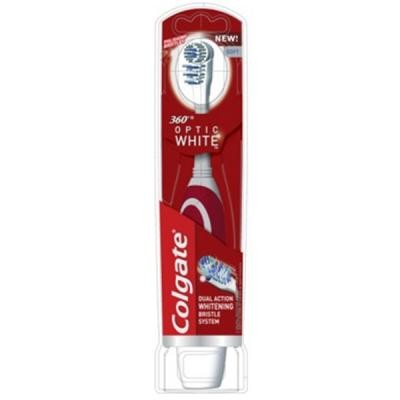 Электрическая зубная щетка Colgate электрическая 360 Оптик уайт средняя (4606144008207) Киев - изображение 1