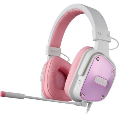 Наушники Sades Dpower White/Pink (SA722-W-P) Киев - изображение 1