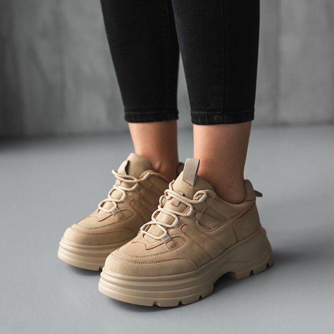 Кроссовки женские Fashion Ash 3713 39 размер 24,5 см Бежевый Киев - изображение 1