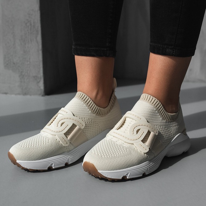 Кроссовки женские Fashion Bodhi 3710 40 размер 25,5 см Бежевый Киев - изображение 1