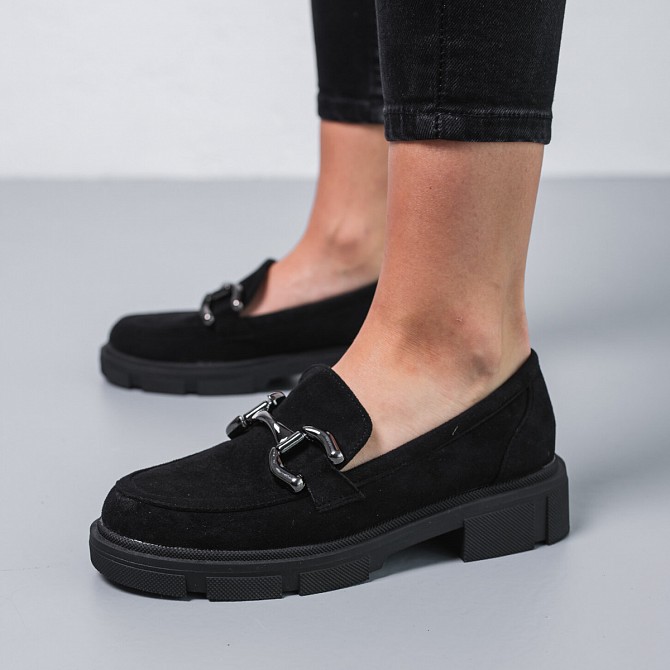 Лоферы женские Fashion Dina 3721 38 размер 24,5 см Черный Київ - изображение 1