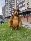 Коричневий костюм ведмедя надувний Киев