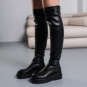 Ботфорты женские Fashion Eagle 3748 40 размер 25,5 см Черный Киев