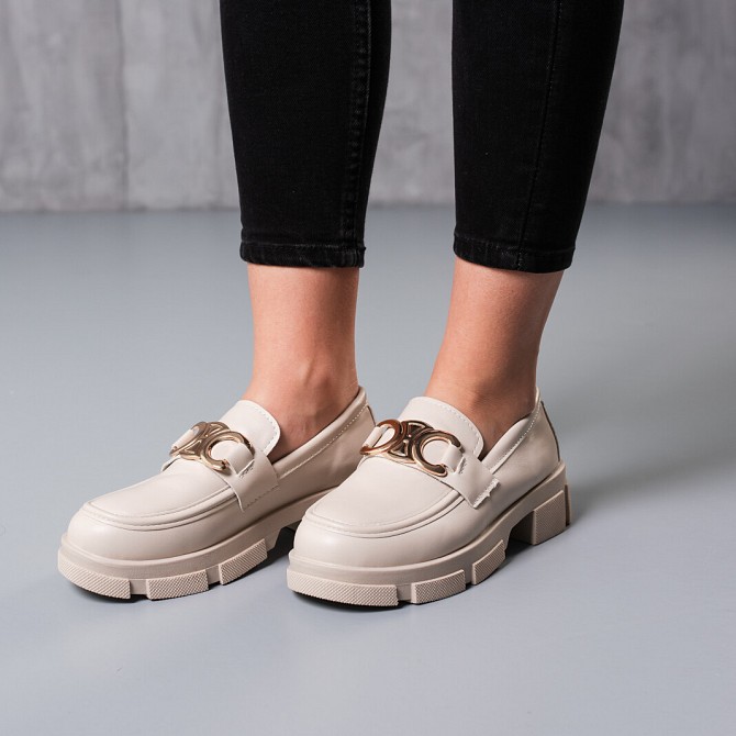 Броги женские Fashion Cann 3754 36 размер 23,5 см Бежевый Київ - изображение 1