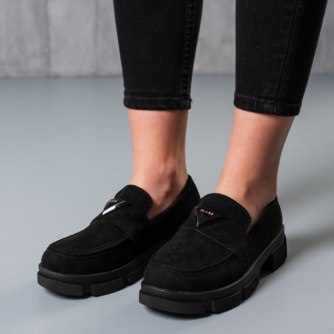 Броги женские Fashion Keno 3765 39 размер 24,5 см Черный Київ - изображение 1