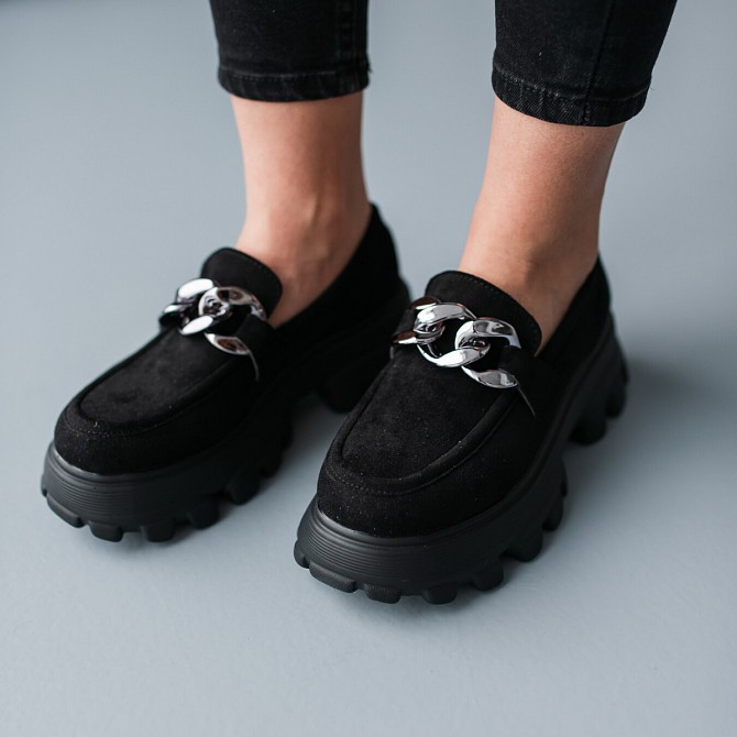 Броги женские Fashion Macbeth 3757 37 размер 24 см Черный Киев - изображение 1