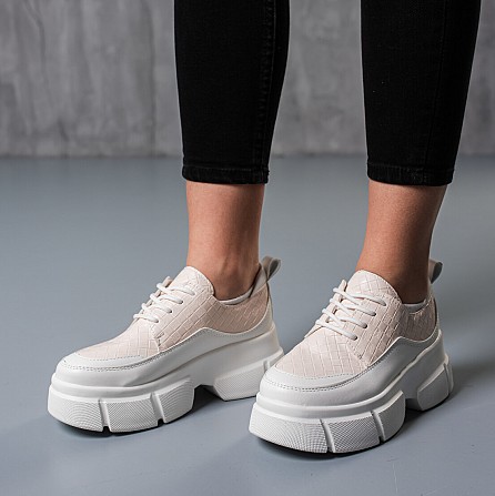 Кроссовки женские Fashion Gallant 3766 38 размер 23,5 см Бежевый Киев - изображение 1