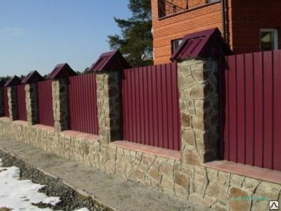 Профнастил бордовый двухсторонний матовый Киев - изображение 1