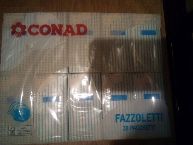 Сухі серветки conad fazzoletti 30 пачок Киев - изображение 1