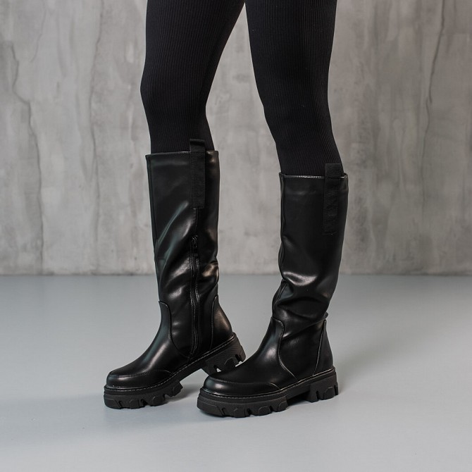 Сапоги женские Fashion Yentl 3870 39 размер 25 см Черный Киев - изображение 1