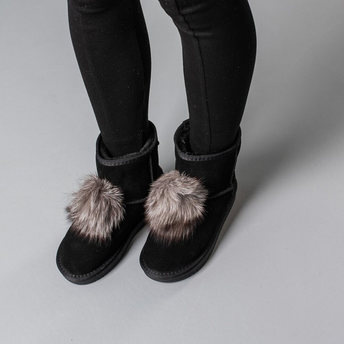 Угги женские Fashion Swift 3831 37 размер 24 см Черный Киев - изображение 1
