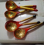Ложки росписні 6 шт, хохломская роспись Киев