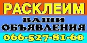 Расклеим Ваши объявления. Дніпро