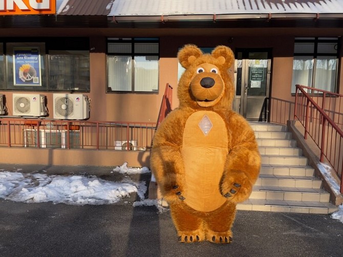 Медведь коричневый костюм надувной Київ - изображение 1