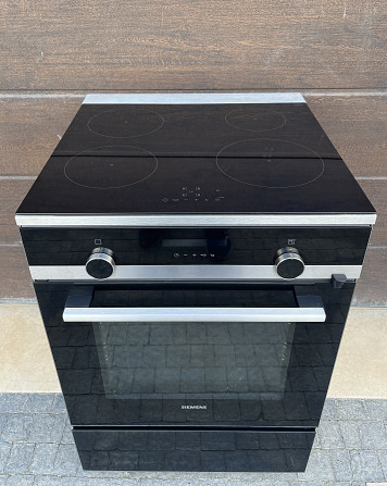 2019рік Плита індукційна з духовкою Siemens HL9S5E040U чорне скло ідеальна Бережаны - изображение 1