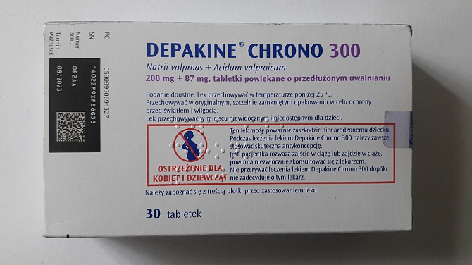 Depakine chrono 300 мг 30 шт Депакин Депакін хроно ліки з Польщі Київ - изображение 1