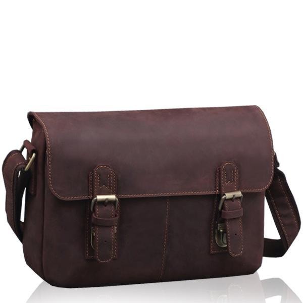 Месенджер чоловічий шкіряний через плече crazy horse Tiding Bag 6002B-1 Київ - изображение 1