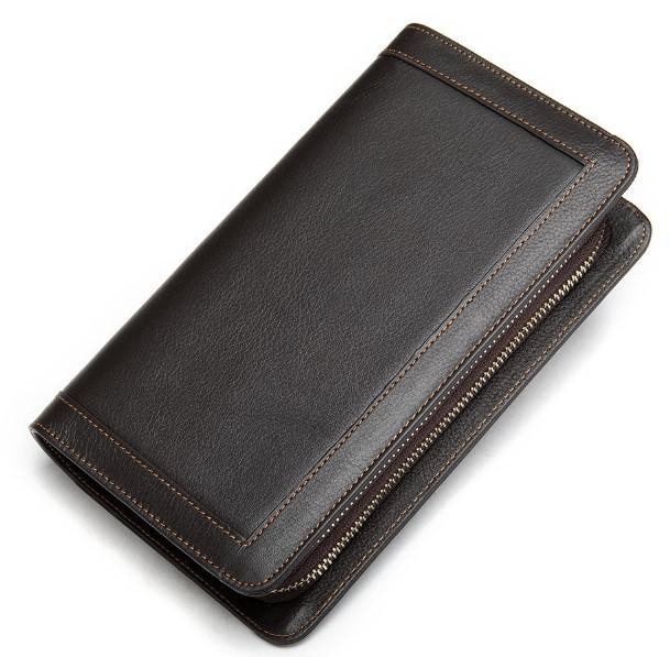 Клатч чоловічий шкіряний коричневий MS Collection Ms005B Київ - изображение 1