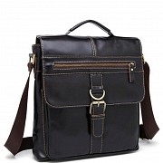 Сумка через плече чоловіча шкіряна з ручкою Bexhill BX1292DB коричнева Київ
