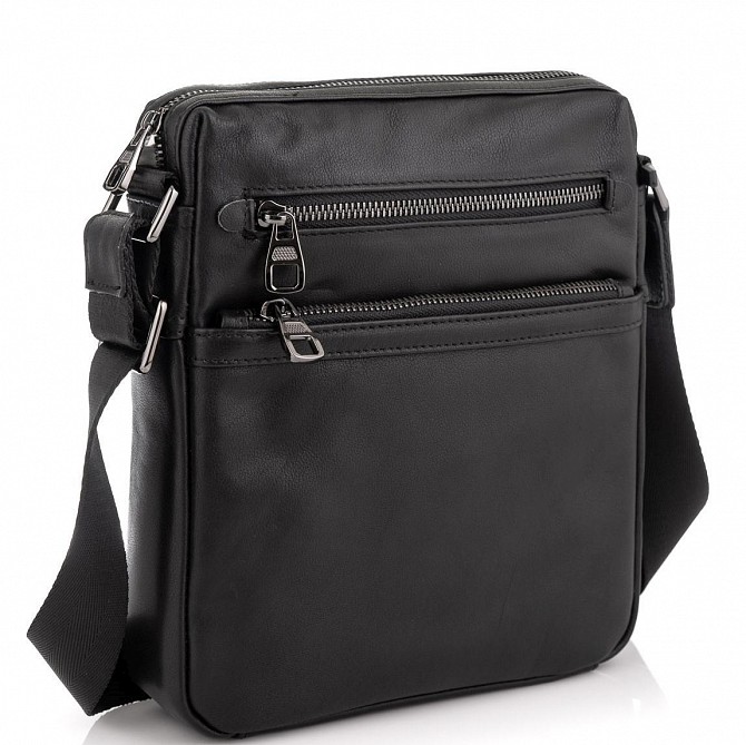 Сумка на плече чоловіча шкіряна Tiding Bag 9830A Київ - изображение 1