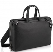 Сумка для ноутбука чорна шкіряна Tiding Bag NM29-88212-3A Київ