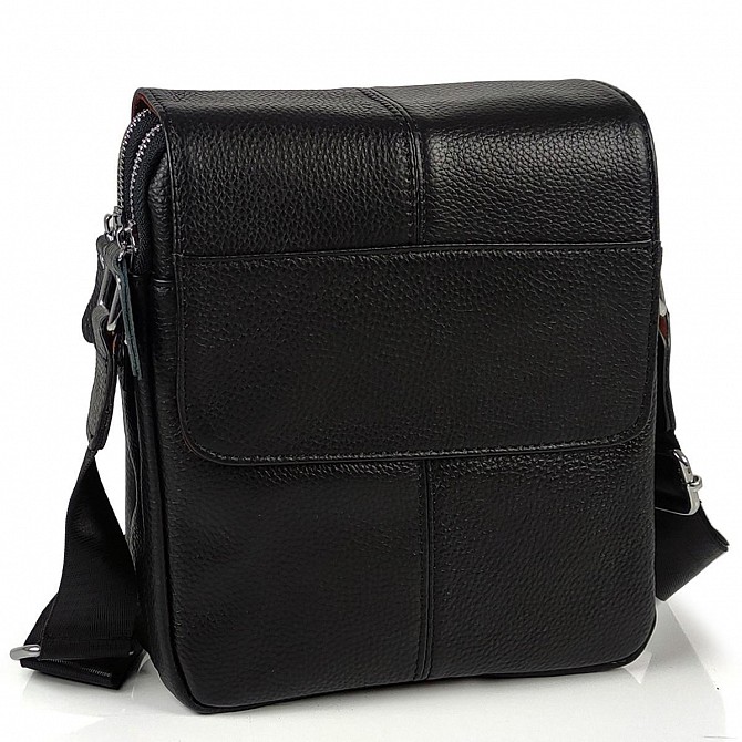Чоловіча шкіряна сумка через плече Tiding Bag A25F-B065A Київ - изображение 1