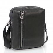 Чоловічий середній чорний месенджер Tiding Bag S-JMD10-8153A. Київ