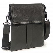 Месенджер із клапаном на магніті, чорний Tiding Bag 8678-2A Київ