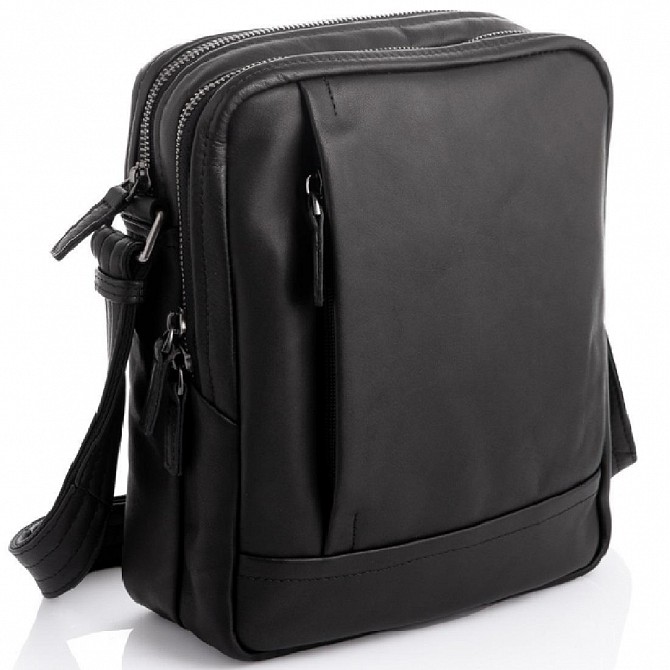 Чоловічий месенджер із м'якої шкіри Tiding Bag S-JMD10-2040A Київ - изображение 1