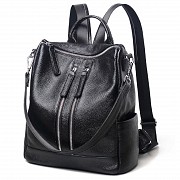 Жіночий чорний шкіряний рюкзак Olivia Leather F-FL-NWBP27-011A Київ