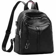 Жіночий шкіряний чорний рюкзак Olivia Leather F-FL-NWBP27-1138A Київ