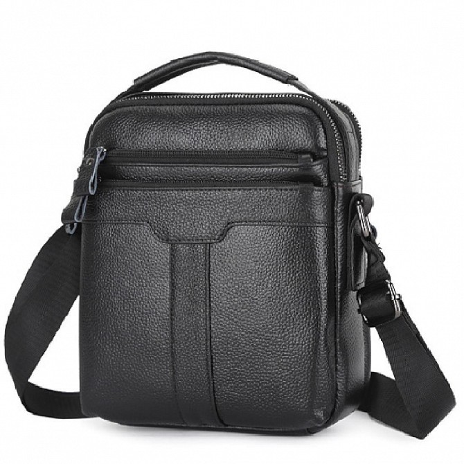 Шкіряний месенджер на два відділи Tiding Bag FL-A25F-2218A Киев - изображение 1