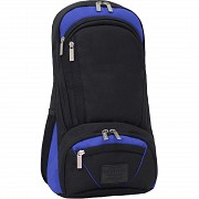 Наплічник для ноутбука Bagland Granite 23 л. чорний/електрик (0012066) Київ