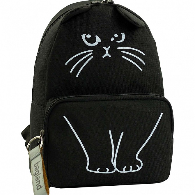 Рюкзак Bagland Meow 13 л. чорний (0080466) Київ - изображение 1