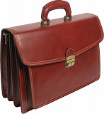 Деловой кожаный портфель Rovicky AWR-3-1 цвет коньяк Київ
