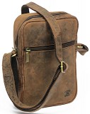 Винтажная сумка из натуральной кожи Always Wild LB05H коричневый Київ