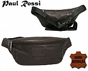 Поясная сумка из натуральной кожи Paul Rossi 907-MTN dark brown Киев