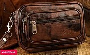 Сумка на пояс-барсетка кожаная коричневая Always Wild 901-TT brown Киев