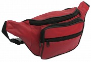 Кожаная сумка на пояс Cavaldi 904-353 red, красная Киев