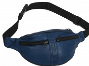 Сумка на пояс из натуральной кожи Cavaldi 901-353 синяя Киев