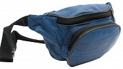 Кожаная поясная сумка Cavaldi 903-353 синяя Киев