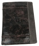 Вертикальное кожаное портмоне ALWAYS WILD SN4DIS Brown MIX коричневый Київ
