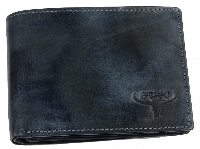 Мужское кожаное портмоне ALWAYS WILD SN992CHHP синий Київ - изображение 1