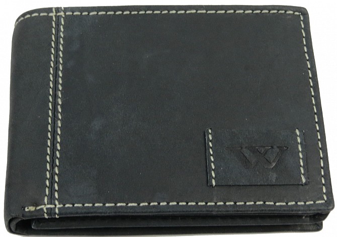 Мужское кожаное портмоне ALWAYS WILD SN992WA1 Black Київ - изображение 1