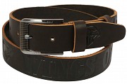 Мужской кожаный ремень под джинсы Skipper 1106-38 коричневый 3,8 см Київ