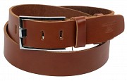 Мужской кожаный ремень под джинсы Skipper 1186-45 коричневый 4,5 см Киев